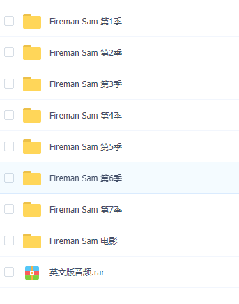 消防员山姆 Fireman Sam 1-7季全英文版+中文版