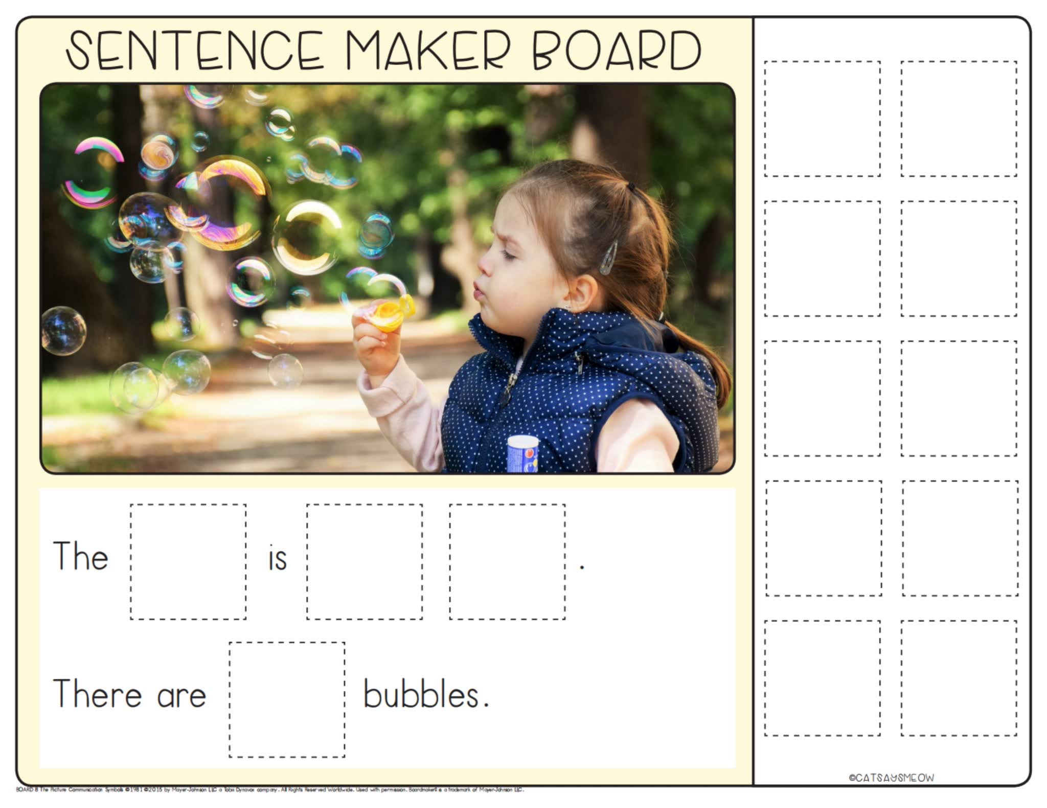 《sentence maker boards》句子组合练习作业纸安静书 电子版PDF 百度云网盘下载 | 咿呀启蒙yiyaqimeng.com