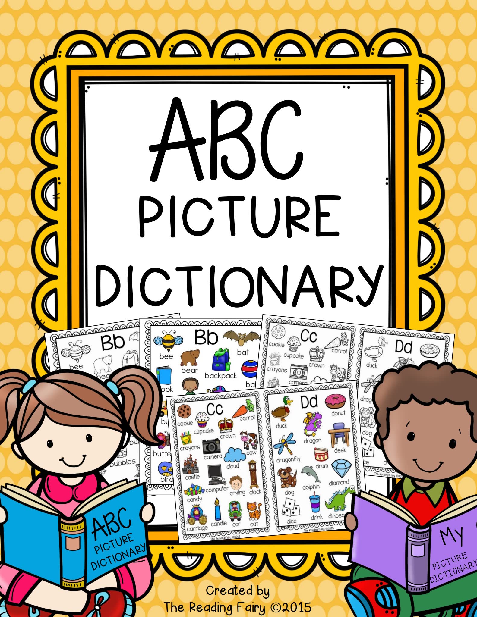 《Abc Picture Dictionary》26个字母单词卡海报PDF
