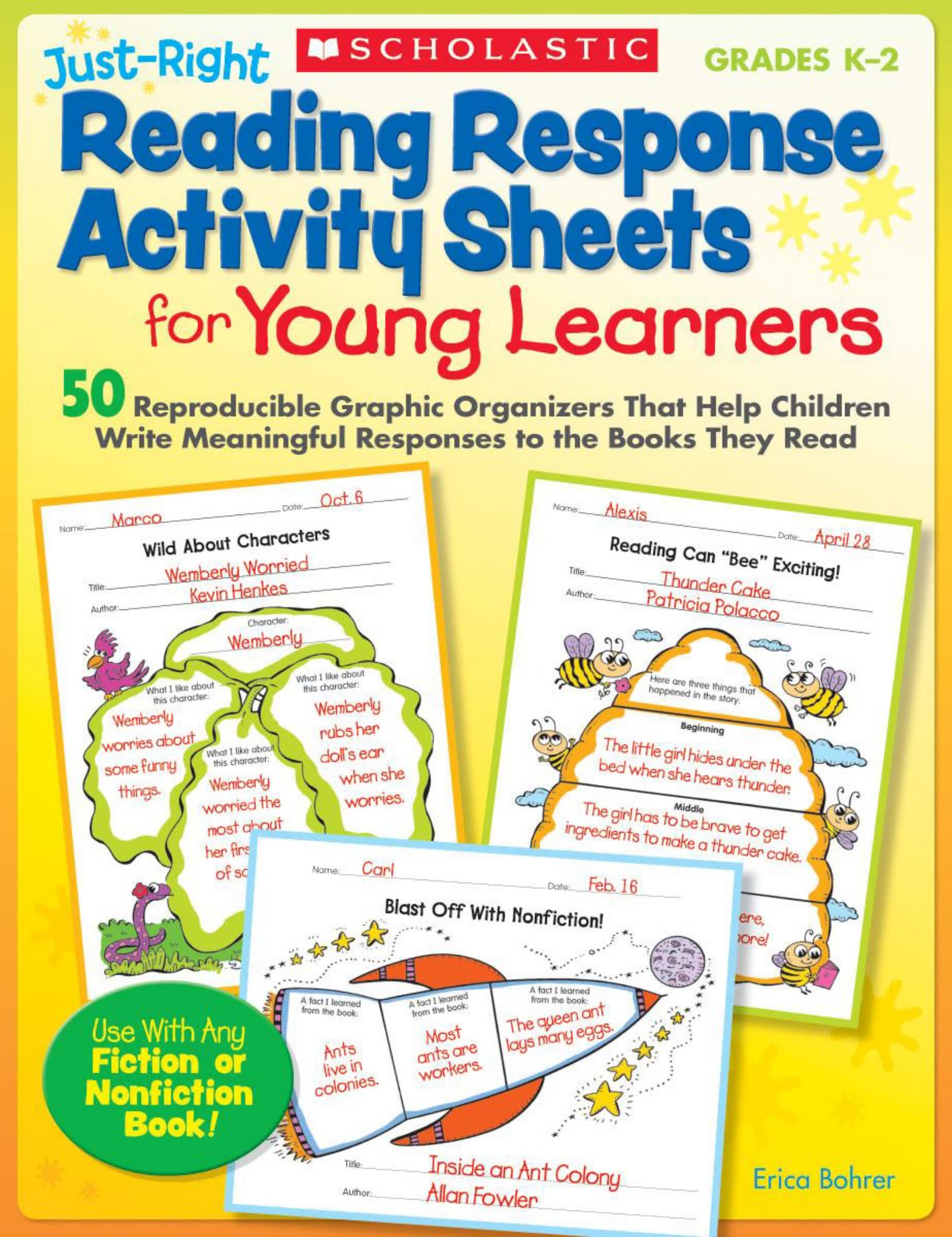 《Reading Response Activity Sheets》英文阅读报告活动表PDF